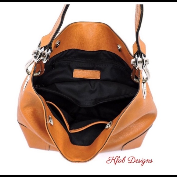 New! Sale 🎉 Brown Large Classic Bucket Vegan Leather Bag Purse - Picture 5 of 6